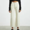 Clover Straight Leg Jeans Cream -Insight Shop 1 58191