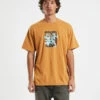 Afends Universal Recycled Retro Fit T-Shirt In Mustard Yellow -Insight Shop 1 58318