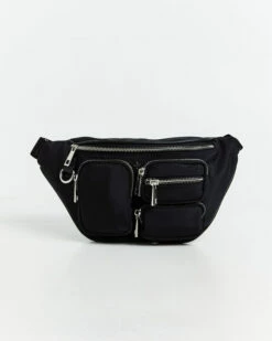 Icon Belt Bag Black Nylon Silver