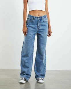 Insight Bobby Baggy Dad Jeans Island Blue