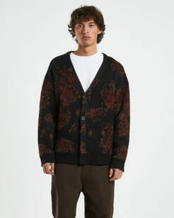 Insight Luna Jacquard Knit Cardigan Black