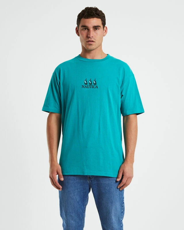Nautica Lando Short Sleeve T-Shirt Green 3 Nautica Lando Short Sleeve T-Shirt Green