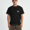 Scribble Contrast Short Sleeve T-Shirt Black