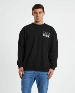 Nautica Norrie Long Sleeve Sweatshirt In Black