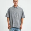 Skate Short Sleeve Shirt In Grey Check -Insight Shop 1 61878