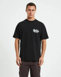 Spencer Motel Short Sleeve T-Shirt In Black
