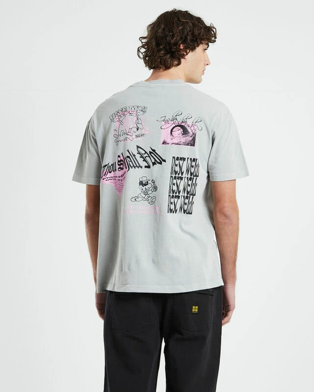 Insight Rest Well Short Sleeve T-Shirt In Ash 3 Insight Rest Well Short Sleeve T-Shirt In Ash