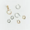 Clara Hoop Earrings Pack Gold/Silver -Insight Shop 1 62091