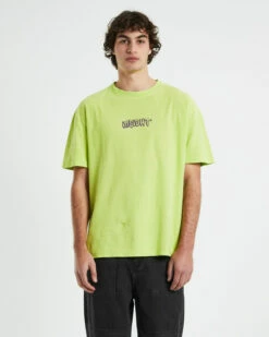 Insight Dive Short Sleeve T-Shirt In Lime Green