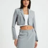 Myla Boyfriend Blazer In Dove Grey -Insight Shop 1 62216