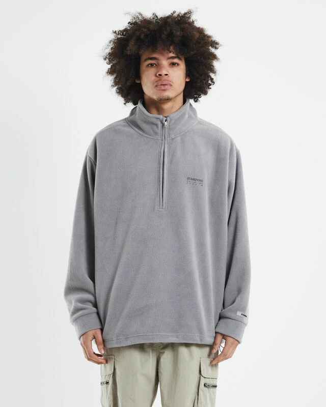 Everest Sherpa Polar Fleece Jumper Grey 3 Everest Sherpa Polar Fleece Jumper Grey