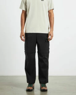 National Geographic Convertible Zipper Long Pants Carbon Black