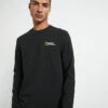 National Geographic Palco Small Logo Round Long Sleeve T-Shirt Carbon Black
