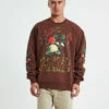 MARKET Life Cycle Crewneck Jumper In Acorn Brown 1 MARKET Life Cycle Crewneck Jumper In Acorn Brown -Insight Shop 1 73092