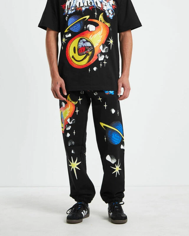 MARKET Smiley Conflicted Sweatpants In Black 3 MARKET Smiley Conflicted Sweatpants In Black