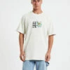 Afends Flowerbed Recycled Waffle Retro Fit T-Shirt In White
