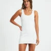 Super Scoop Classic Dress In White -Insight Shop 1 73474