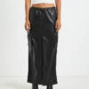 Phoebe Leather Look Cargo Skirt Black -Insight Shop 1 73519