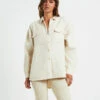 Posey Oversized Waffle Shirt Coconut 2 Posey Oversized Waffle Shirt Coconut -Insight Shop 1 73566