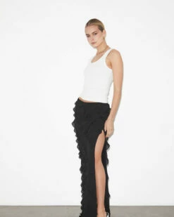 Studio Marta Ruffle Skirt In Black