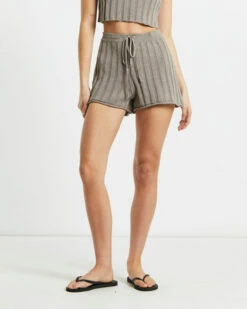 Bambi Knit Short In Mushroom
