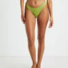 Rib Cheeky Cut Bikini Bottoms In Citrus Green 2 Rib Cheeky Cut Bikini Bottoms In Citrus Green -Insight Shop 1 75111