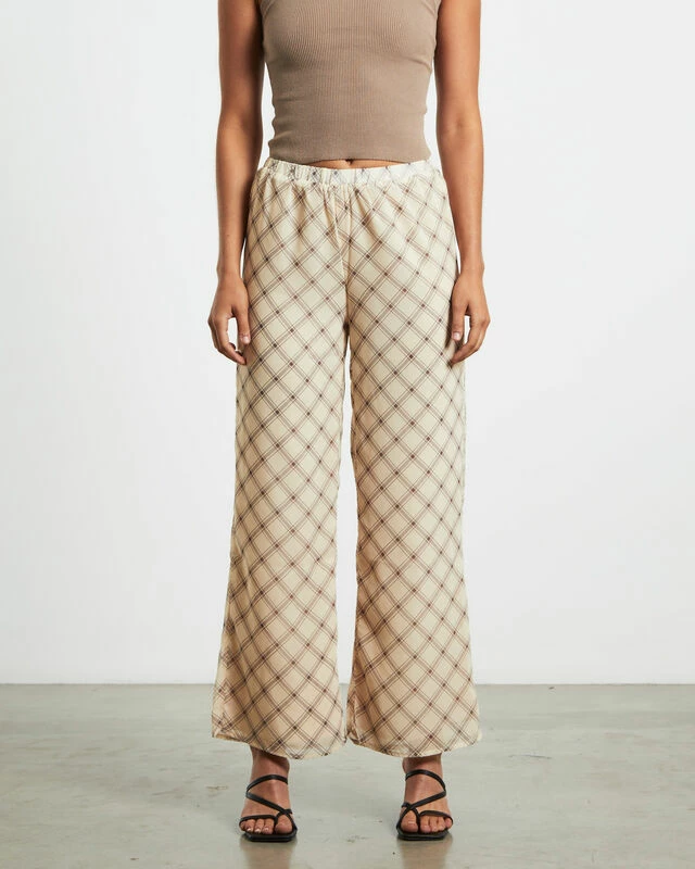 Candice Pants In Check Print 3 Candice Pants In Check Print