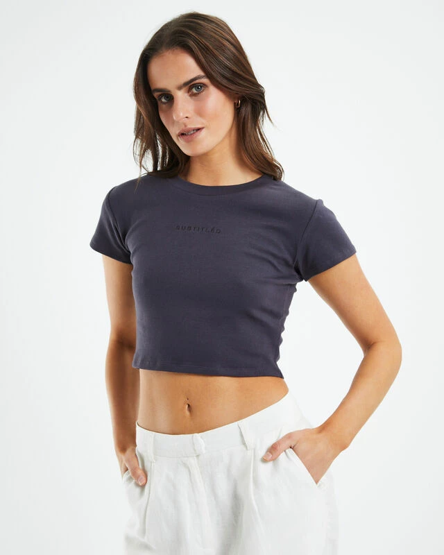 Region Baby Tee Charcoal 3 Region Baby Tee Charcoal