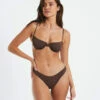 Strappy Underwire Bikini Top Coffee Brown 2 Strappy Underwire Bikini Top Coffee Brown -Insight Shop 1 8464