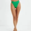 High Waisted Bikini Bottoms Emerald Green -Insight Shop 1 8476
