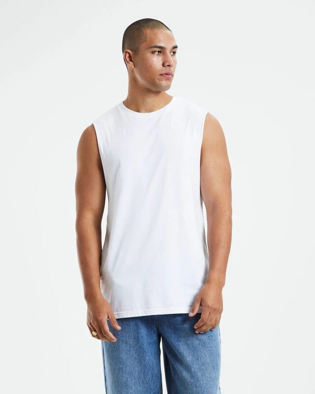 Muscle Tank White 3 Muscle Tank White