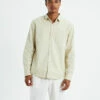 Grover Long Sleeve Linen Shirt Ecru -Insight Shop 1 9364