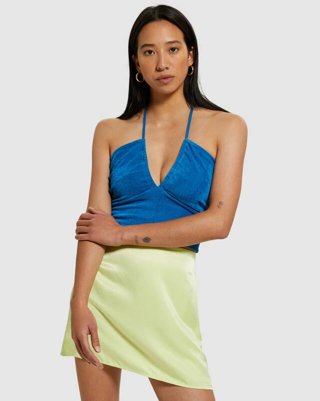 Freya Slinky Halter Top Blue 3 Freya Slinky Halter Top Blue