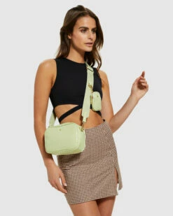 Justice Handbag Avocado Croc/Gold