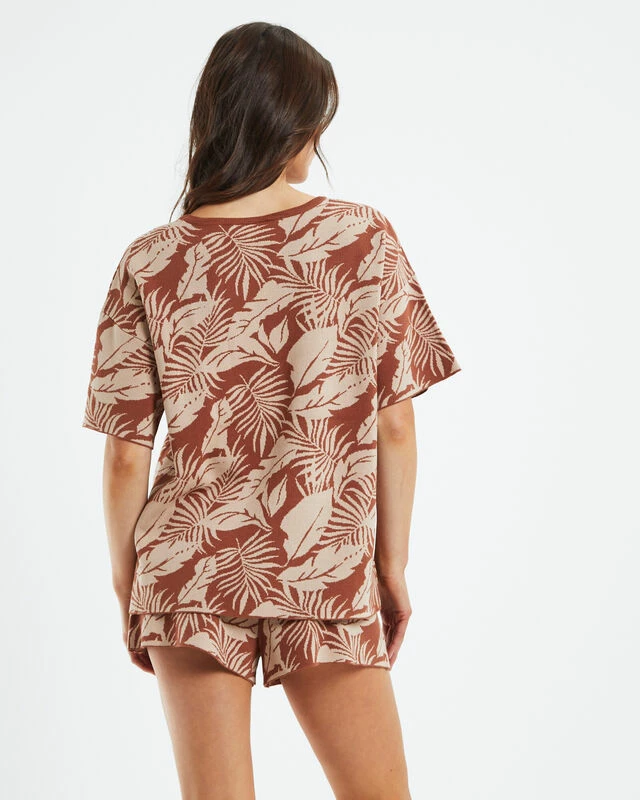 Neve Jacquard Knit T-Shirt Assorted 4 Neve Jacquard Knit T-Shirt Assorted - Image 2