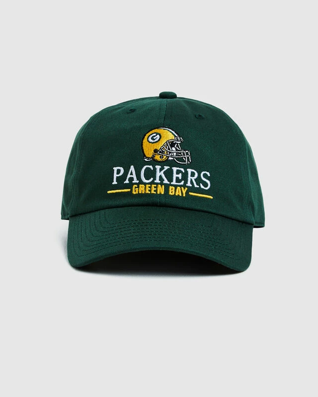 Mitchell & Ness Green Bay Packers Helmet Dad Cap Green 4 Mitchell & Ness Green Bay Packers Helmet Dad Cap Green - Image 2