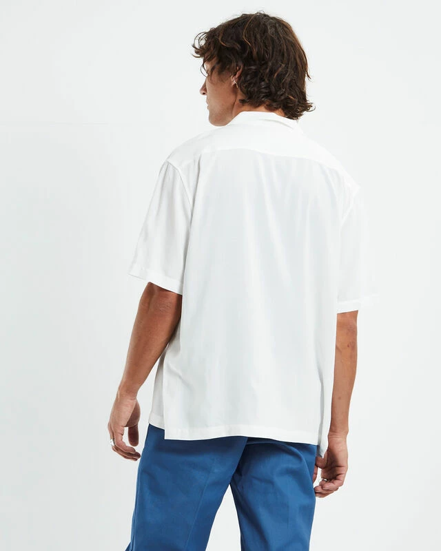 Insight Panic Short Sleeve Resort Shirt Off White 4 Insight Panic Short Sleeve Resort Shirt Off White - Image 2