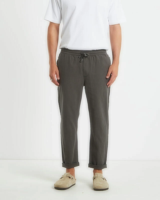 Brody Linen Pants Muted Olive 4 Brody Linen Pants Muted Olive - Image 2