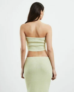 Davia Knit Crop Top Pear Green -Insight Shop 2 25737