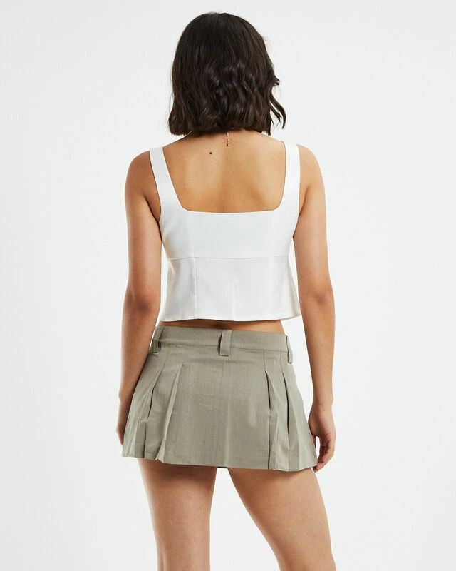 Stella Silky Corset Top Ivory 4 Stella Silky Corset Top Ivory - Image 2