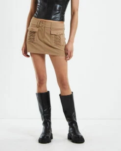 Raquel Corset Detail Skirt Beige -Insight Shop 2 29733