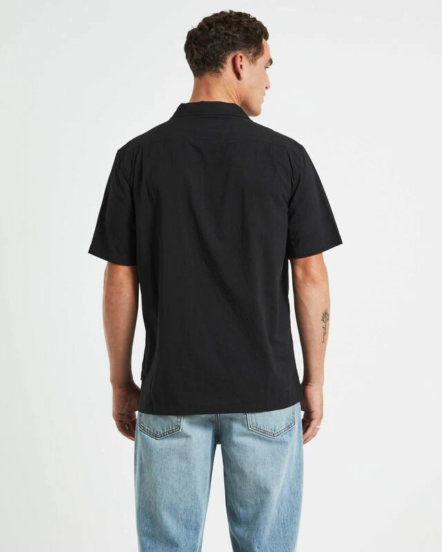 Heggie Short Sleeve Resort Shirt Black 4 Heggie Short Sleeve Resort Shirt Black - Image 2