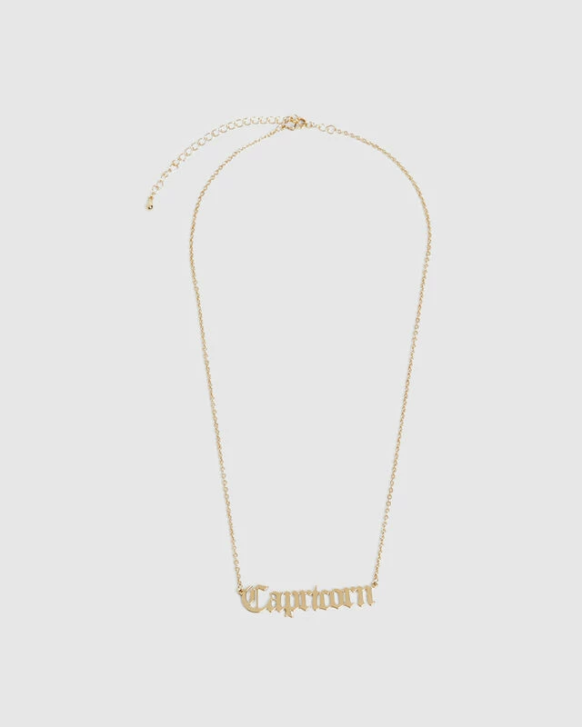 14k Gold Capricorn Star Sign Necklace 4 14k Gold Capricorn Star Sign Necklace - Image 2