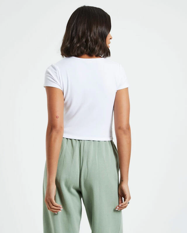 Baby Tee White 4 Baby Tee White - Image 2