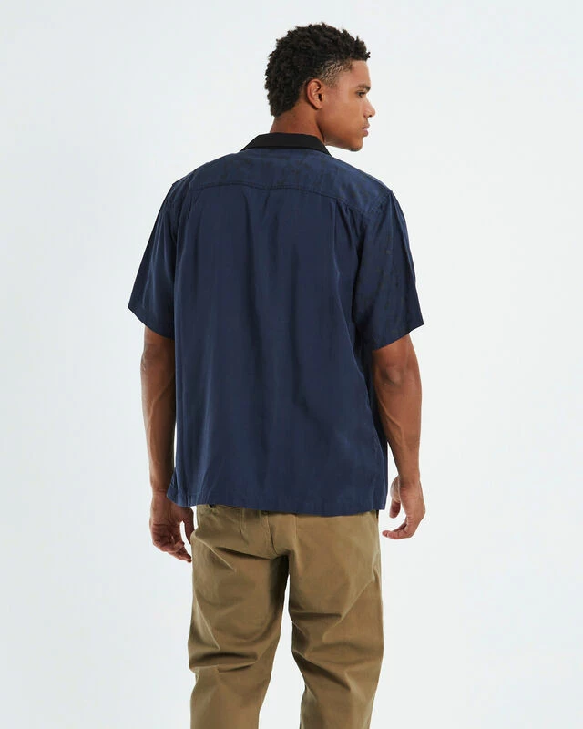 Marilyn Diffuse Short Sleeve Shirt Midnight Blue 4 Marilyn Diffuse Short Sleeve Shirt Midnight Blue - Image 2