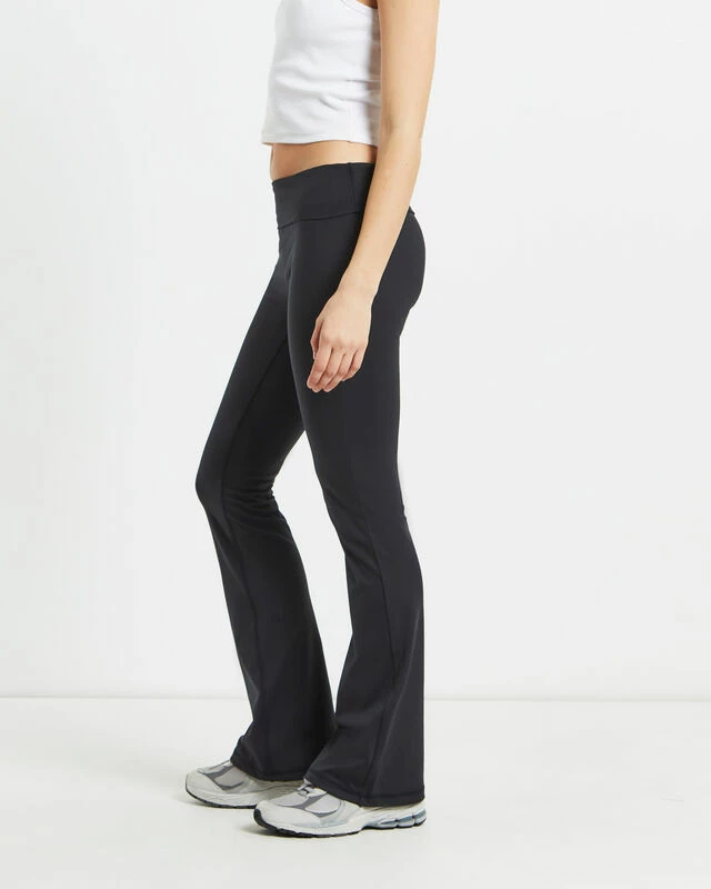 Slightly Flared Tights Black 4 Slightly Flared Tights Black - Image 2