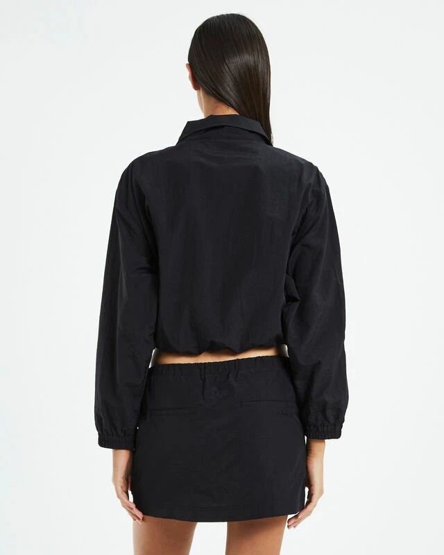 Nylon 1/4 Zip Jumper Black 4 Nylon 1/4 Zip Jumper Black - Image 2