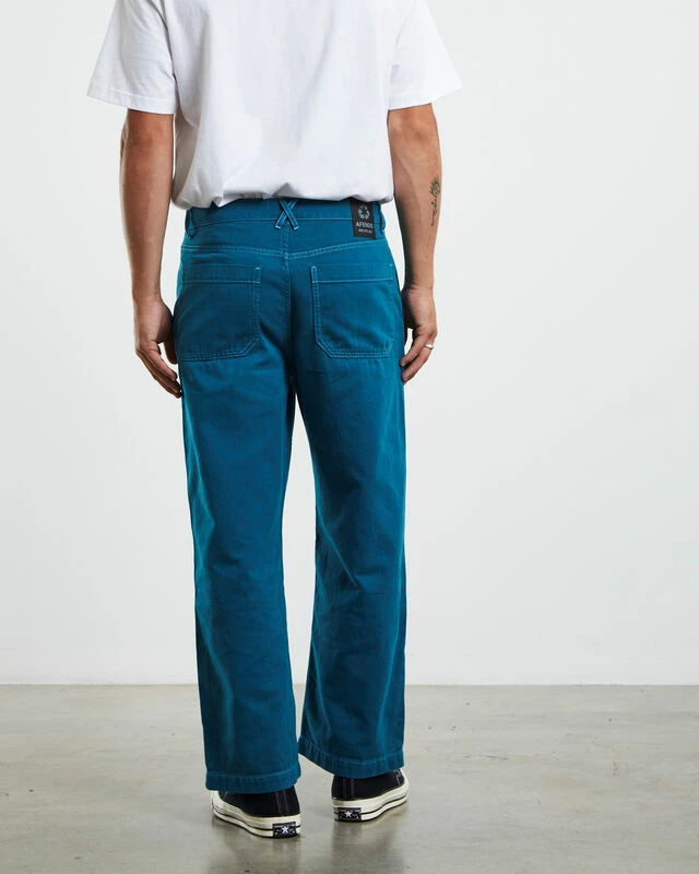 Afends Pablo Loose Pants Azure Blue 4 Afends Pablo Loose Pants Azure Blue - Image 2