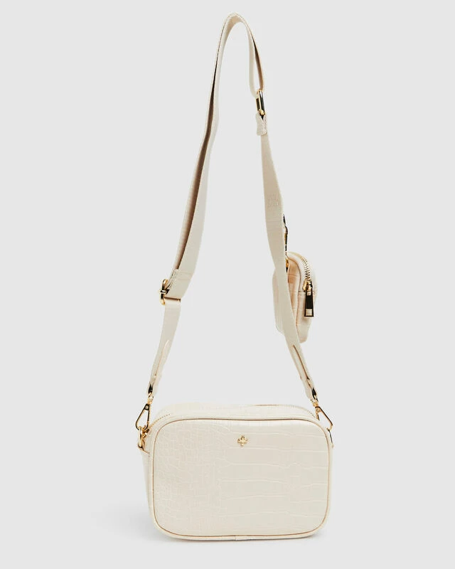 Justice Bag Croc Almond 4 Justice Bag Croc Almond - Image 2