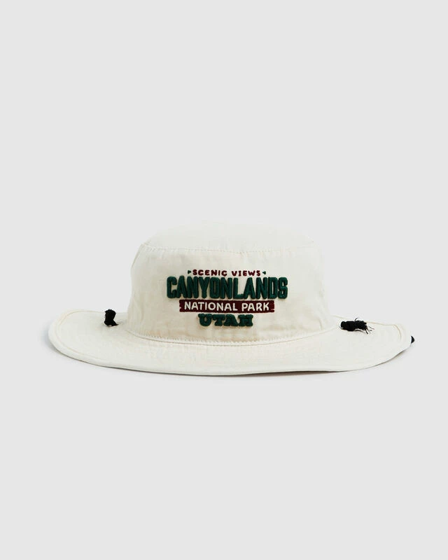 AMERICAN NEEDLE Canyonlands Wide Brim Hat Ivory 4 AMERICAN NEEDLE Canyonlands Wide Brim Hat Ivory - Image 2
